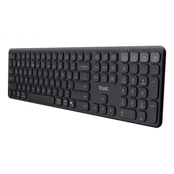 Trust Vaiya klaviatūra Home/Office RF belaidė + Bluetooth QWERTZ vokiška juoda