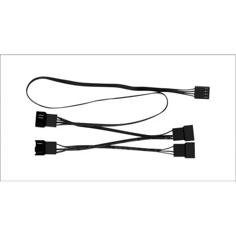 PWM dalinimo kabelis Arctic PST Cable Rev. 2 4 ventiliatoriams, 4-pin PWM jungtys, juodas