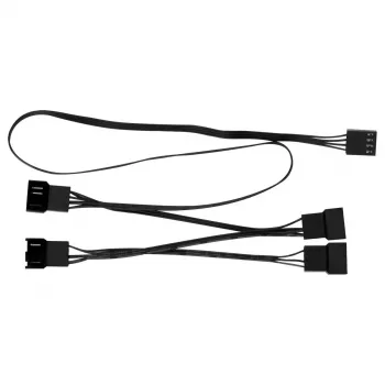 PWM dalinimo kabelis Arctic PST Cable Rev. 2 4 ventiliatoriams, 4-pin PWM jungtys, juodas