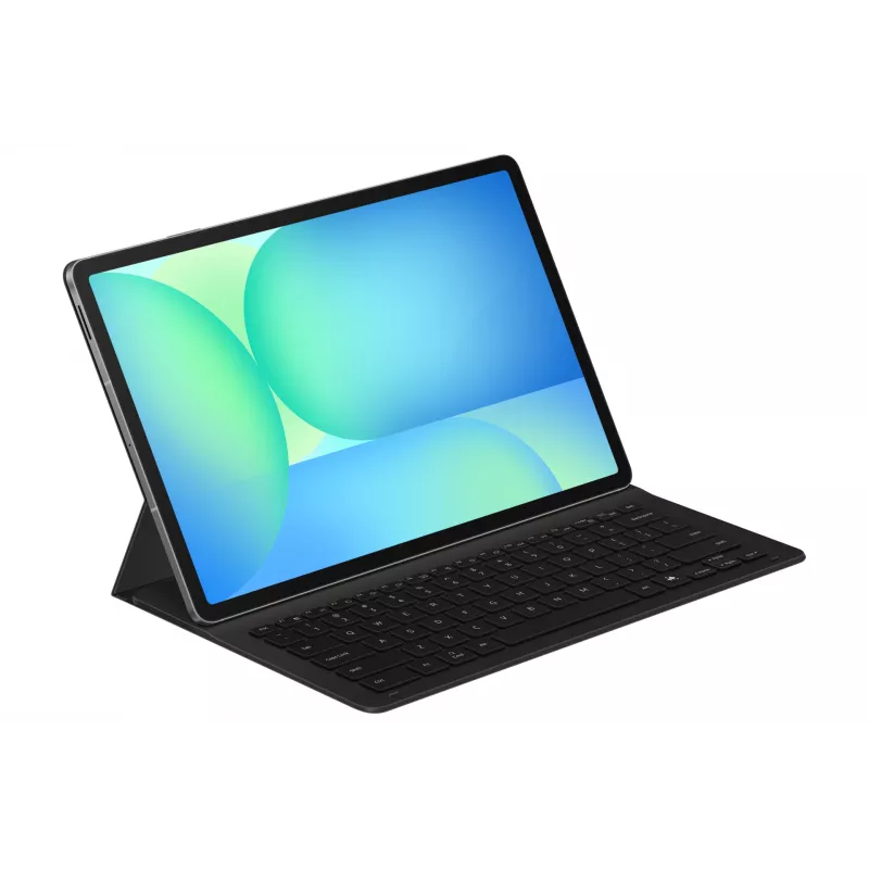 Samsung EF-DX620 QWERTZ vokiškas išdėstymas Pogo Pin juoda klaviatūra, skirta Galaxy Tab S10 FE+