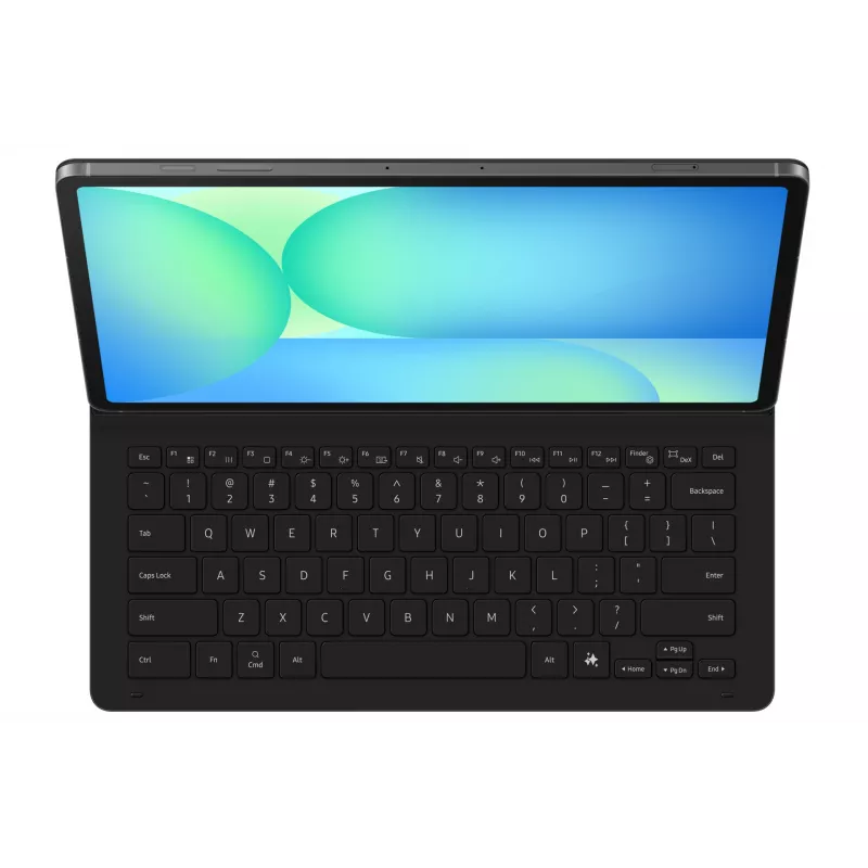 Samsung EF-DX620 QWERTZ vokiškas išdėstymas Pogo Pin juoda klaviatūra, skirta Galaxy Tab S10 FE+