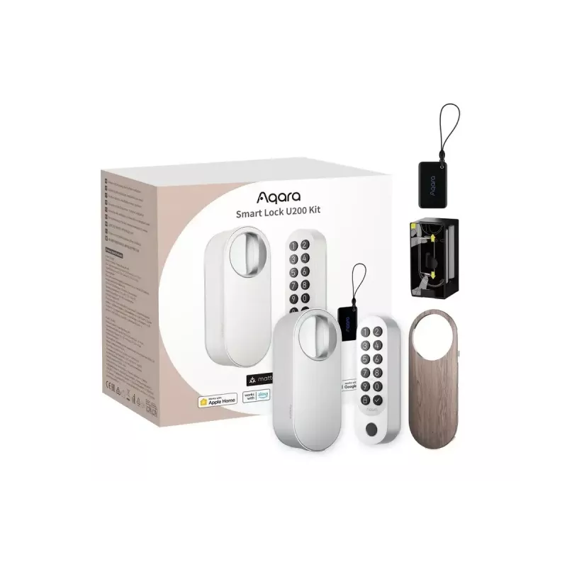 Aqara Smart Lock U200 rinkinys (EL-D02DW), Baltas