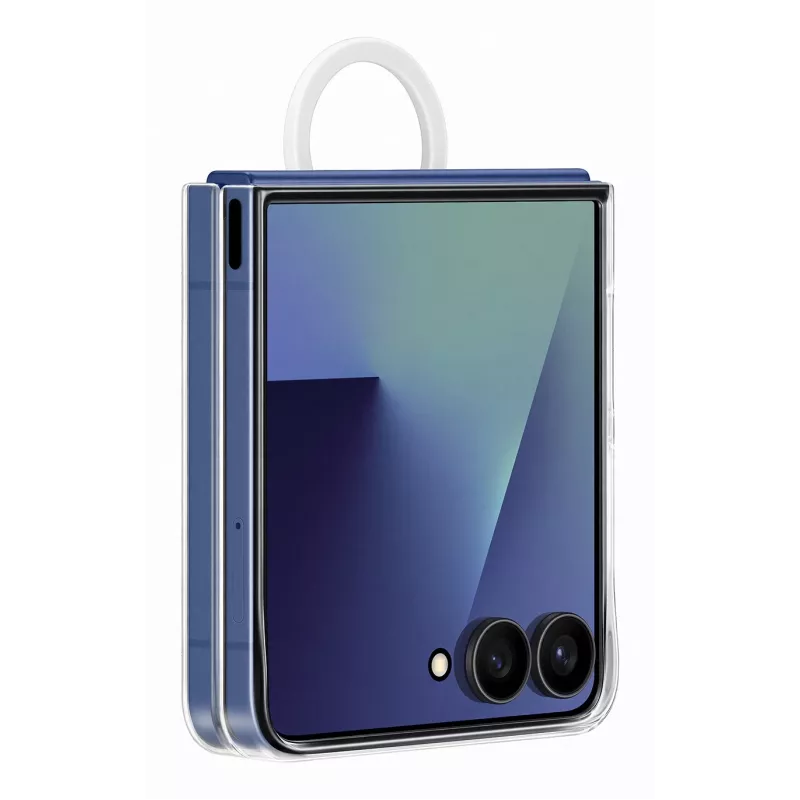 Apsauginis dėklas Samsung Galaxy Z Flip7, Samsung, skaidrus, modelis EF-QF766CTEGWW