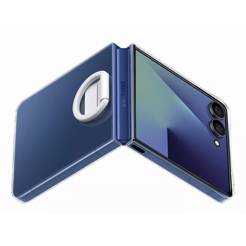 Apsauginis dėklas Samsung Galaxy Z Flip7, Samsung, skaidrus, modelis EF-QF766CTEGWW