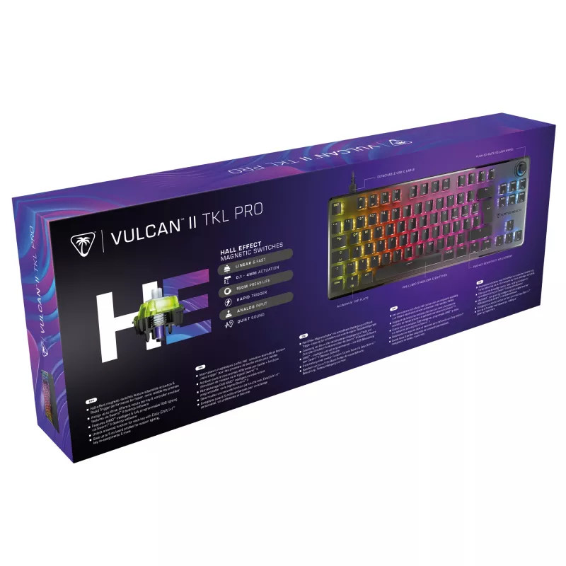 Turtle Beach Vulcan II TKL Pro klaviatūra žaidimams USB AZERTY vokiška juoda
