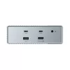 Targus HDG215-EUZ sąsajų stotelė USB 3.2 Gen 2 (3.1 Gen 2) Type-C sidabrinė