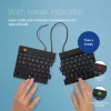 Ergonominė klaviatūra R-Go Tools Split Break v2 su pertraukų programine įranga, išskirta klaviatūra, QWERTZ (DE), laida, juoda