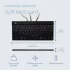 Ergonominė klaviatūra R-Go Tools Split Break v2 su pertraukų programine įranga, išskirta klaviatūra, QWERTZ (DE), laida, juoda