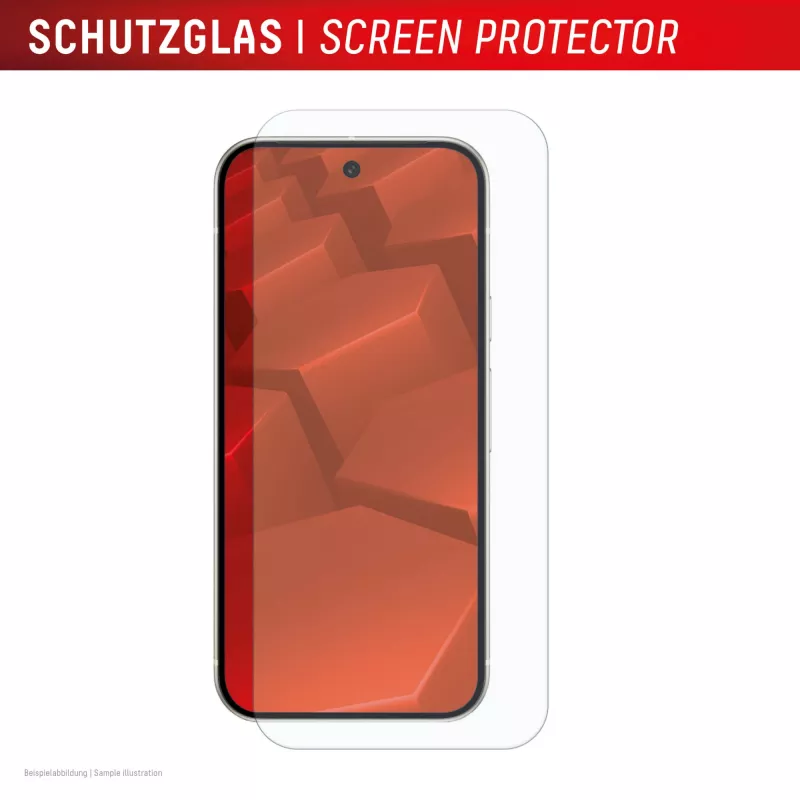 Displex Screen Protector (10H), apsauginis stiklas, skirtas Google Pixel 9a, su EASY-ON® Eco montavimo rėmeliu, atsparus įbrėžimams