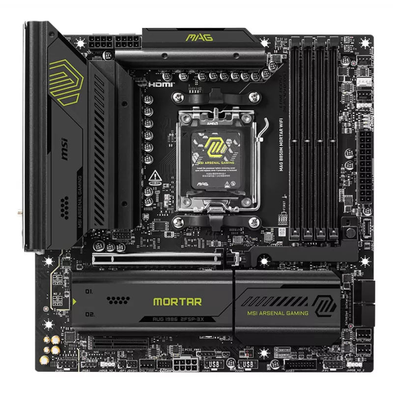 MSI MAG B850M MORTAR WIFI pagrindinė plokštė AMD B850 Socket AM5 micro ATX