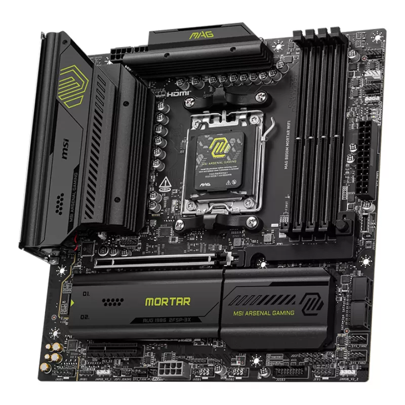 MSI MAG B850M MORTAR WIFI pagrindinė plokštė AMD B850 Socket AM5 micro ATX
