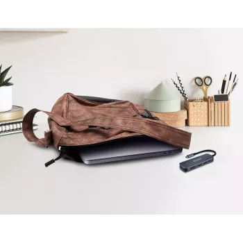 D-Link 5-in-1 USB-C šakotuvas su kortelių skaitytuvu DUB-2325 USB Type-C pilka