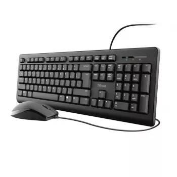 Trust Primo klaviatūra su pele, biuro, USB, vokiškas išdėstymas, juoda