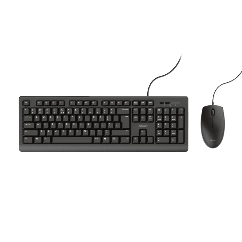 Trust Primo klaviatūra su pele, biuro, USB, vokiškas išdėstymas, juoda