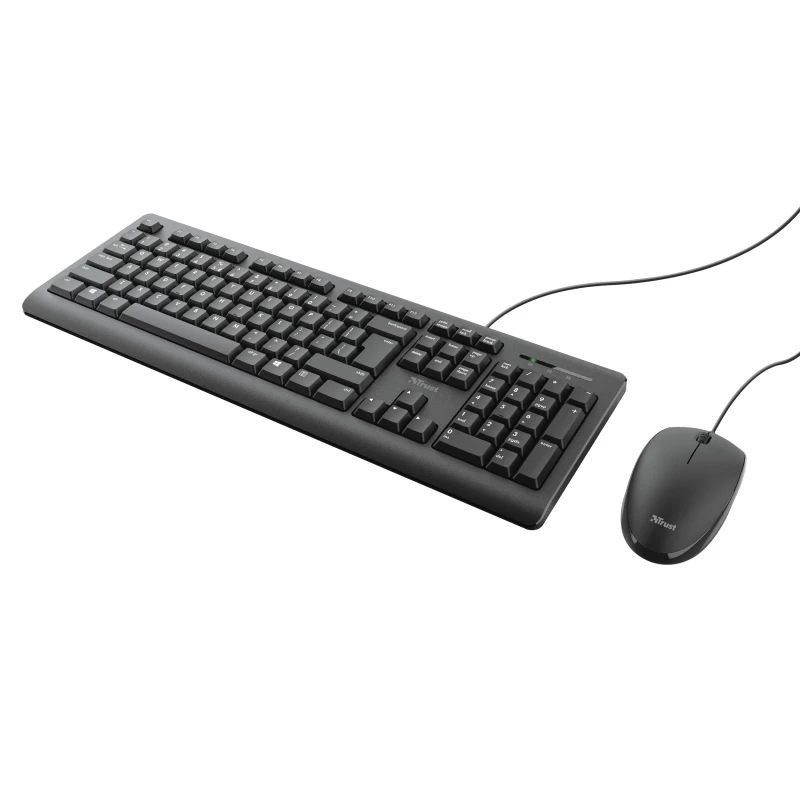 Trust Primo klaviatūra su pele, biuro, USB, vokiškas išdėstymas, juoda