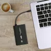 QOLTEC 51861 išorinis dėklas 2,5 colio SATA3 kietajam diskui arba SSD, USB 3.0, juodas