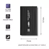 QOLTEC 51861 išorinis dėklas 2,5 colio SATA3 kietajam diskui arba SSD, USB 3.0, juodas