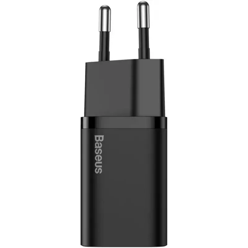Mobiliojo įrenginio įkroviklis Baseus CCSUPJ01 Universal Black Greitas įkrovimas