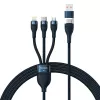 USB Type-C į USB Type-A laidas Baseus Flash Series II 100W 1,2m