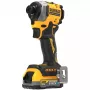 DeWALT DCF850E2T-QW akumuliatorinis smūginis suktuvas 1/4", 18 V, 2x 1,7 Ah Powerstack akumuliatoriai, TSTAK dėklas, juodas