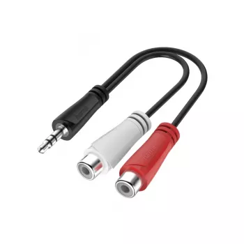 Hama 00200350 garso kabelis 0.15 m 3.5 mm RCA juodas