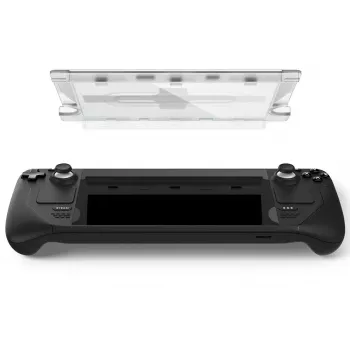 Apsauginis stiklas Spigen EZ FIT GLAS.tR skaidrus grūdintas stiklas, skirtas Steam Deck