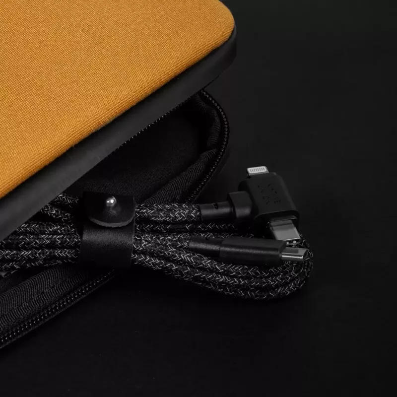 USB laidas Native Union Belt Cable Duo 1,5 m USB‑C į USB‑C/Lightning juodas