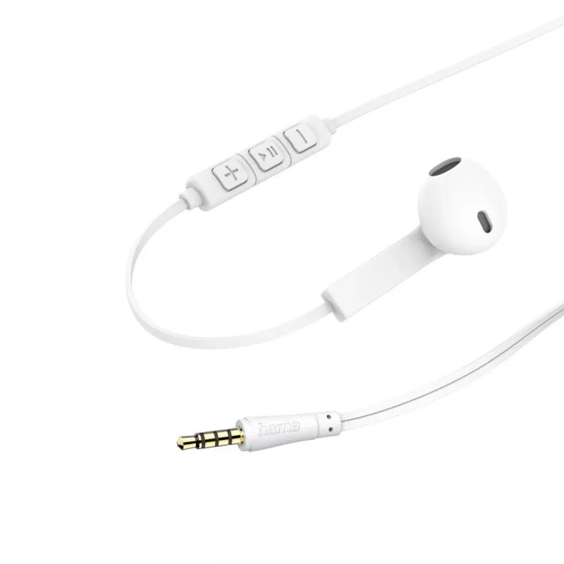 Hama Advance laidinės ausinės į ausį, skambučiams ir muzikai, balta