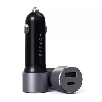 Automobilinis kroviklis Satechi ST-TCPDCCM 72W dviejų prievadų USB Power Delivery greitasis krovimas
