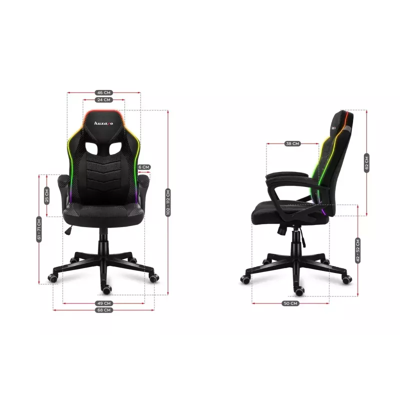 Gaming kėdė huzaro Force 2.5 RGB Mesh