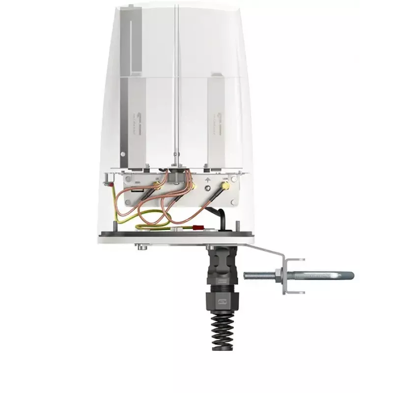 Kryptinė omni antena QuWireless QuSpot AX10S, 2,4–2,5 / 4,7–6 GHz, maks. 7 dBi, PoE/LAN, vertikali poliarizacija