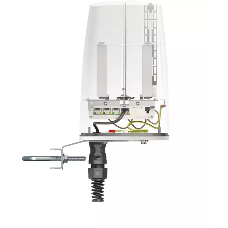 Kryptinė omni antena QuWireless QuSpot AX10S, 2,4–2,5 / 4,7–6 GHz, maks. 7 dBi, PoE/LAN, vertikali poliarizacija