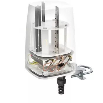 Kryptinė omni antena QuWireless QuSpot AX10S, 2,4–2,5 / 4,7–6 GHz, maks. 7 dBi, PoE/LAN, vertikali poliarizacija