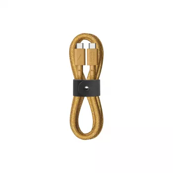 USB-C į USB-C laidas native union Belt Cable 1,2 m Geltona
