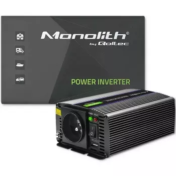 QOLTEC Monolith 600 MS Wave keitiklis 12V į 230V 600W, grynoji sinusinė banga