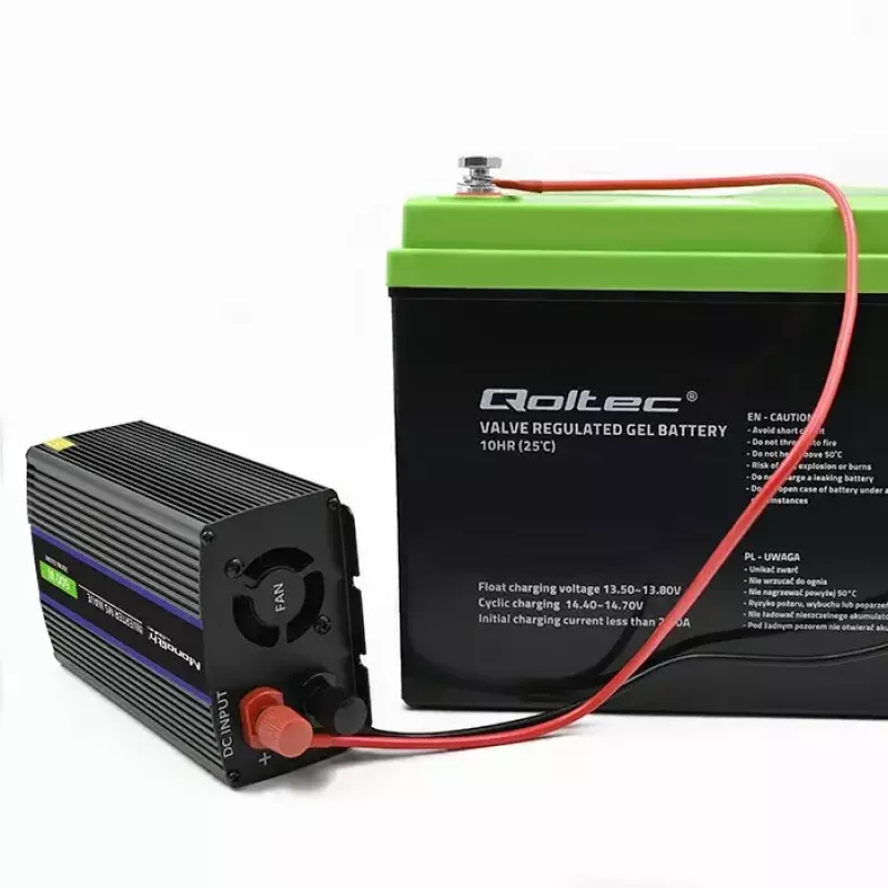 QOLTEC Monolith 600 MS Wave keitiklis 12V į 230V 600W, grynoji sinusinė banga