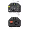 QOLTEC Monolith 600 MS Wave keitiklis 12V į 230V 600W, grynoji sinusinė banga