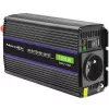 Įtampos keitiklis QOLTEC Monolith 600 W – 12 V į 230 V, USB PD 18 W, automobiliui/patalpoms, juodas