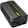 Įtampos keitiklis QOLTEC Monolith 600 W – 12 V į 230 V, USB PD 18 W, automobiliui/patalpoms, juodas