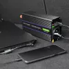 Įtampos keitiklis QOLTEC Monolith 600 W – 12 V į 230 V, USB PD 18 W, automobiliui/patalpoms, juodas