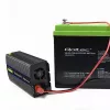Įtampos keitiklis QOLTEC Monolith 600 W – 12 V į 230 V, USB PD 18 W, automobiliui/patalpoms, juodas