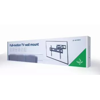 Gembird WM-80ST-03 TV kronšteinas prie sienos, su pakreipimu ir pasukimu, 37-80 colių, 40 kg, juodas