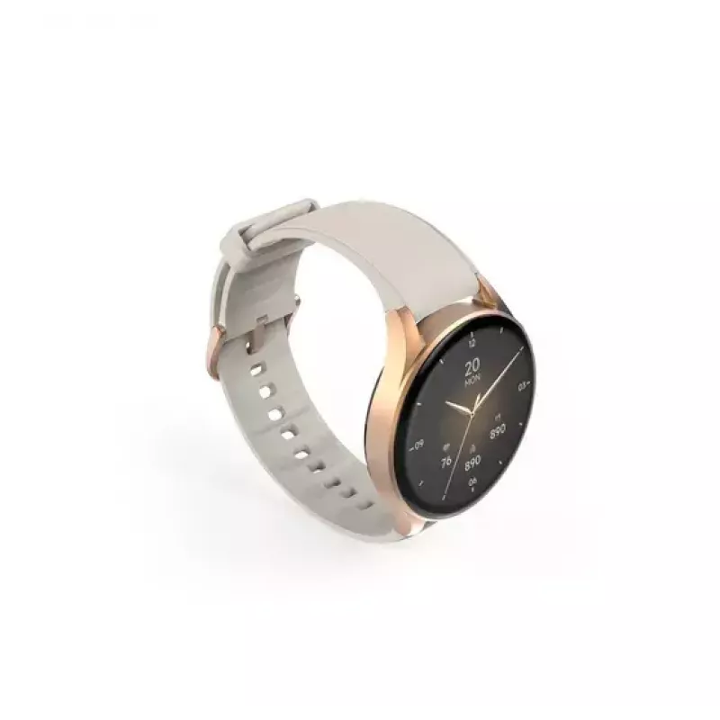 Hama Smartwatch 8900 3,3 cm (1,3 colio) AMOLED 42 mm Skaitmeninis 466 x 466 pikselių Liečiamas ekranas Auksinis GPS (palydovas)