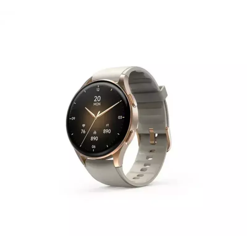 Hama Smartwatch 8900 3,3 cm (1,3 colio) AMOLED 42 mm Skaitmeninis 466 x 466 pikselių Liečiamas ekranas Auksinis GPS (palydovas)