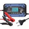 Automobilio akumuliatoriaus įkroviklis QOLTEC 52482 12/24 V 5/10 A su LCD ekranu ir F tipo kištuku