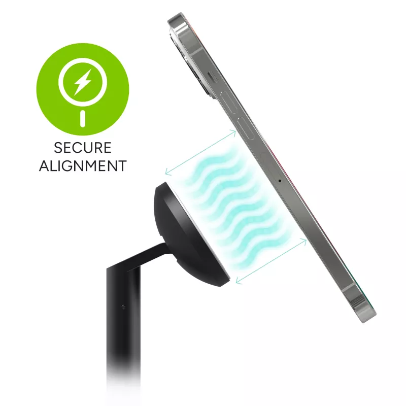 3-in-1 ištraukiamas stovas mophie MagSafe belaidis įkroviklis išmaniesiems telefonams, laikrodžiams ir ausinėms