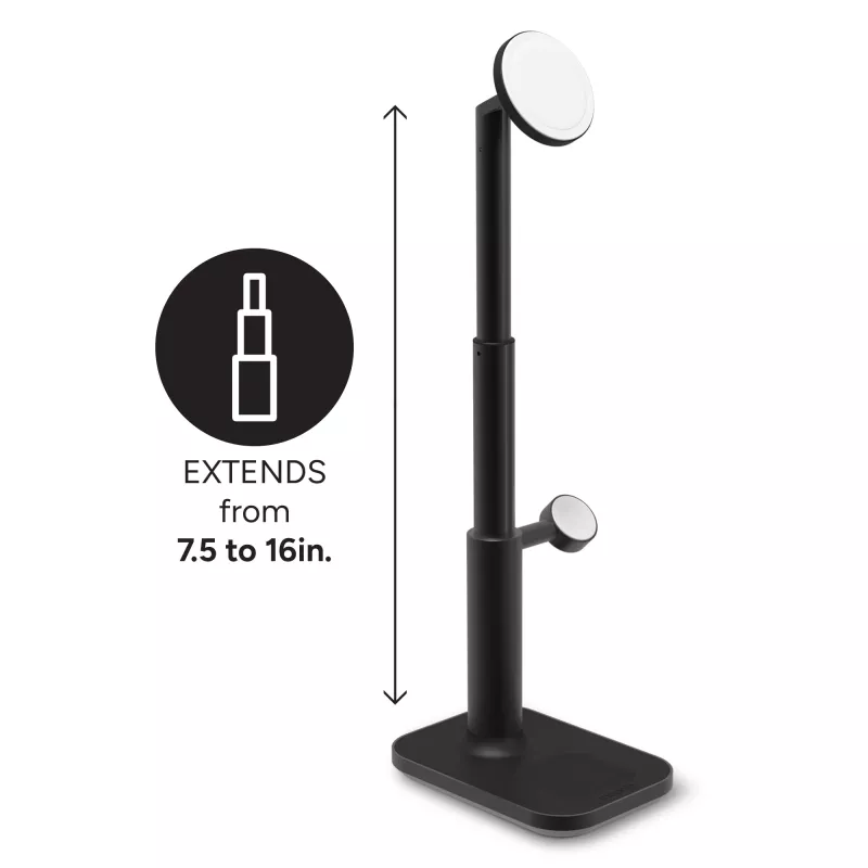3-in-1 ištraukiamas stovas mophie MagSafe belaidis įkroviklis išmaniesiems telefonams, laikrodžiams ir ausinėms