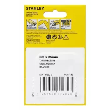 Matavimo juosta Stanley STHT37232-0 8 m juoda geltona plotis 90 mm gylis 50 mm aukštis 150 mm