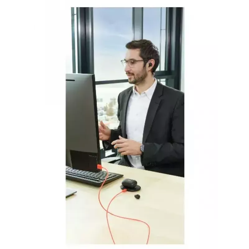 Hama Passion Chop – belaidės ausinės TWS, į ausį, skambučiai/muzika, USB Type-C, Bluetooth, juoda/pilka