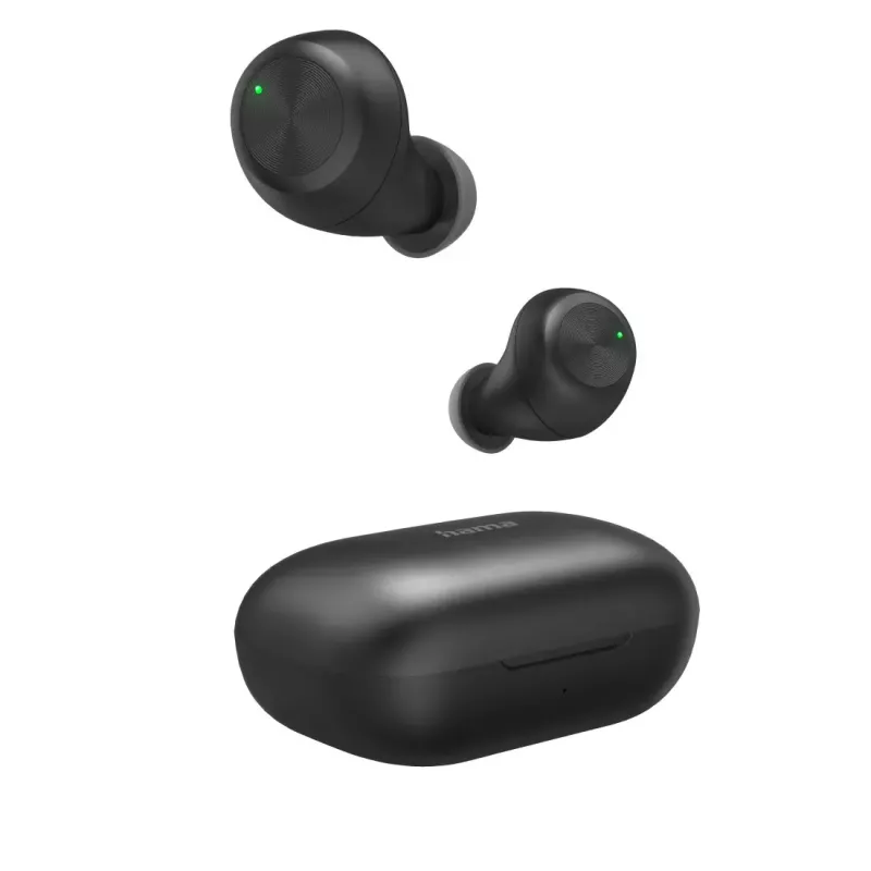 Hama Passion Chop – belaidės ausinės TWS, į ausį, skambučiai/muzika, USB Type-C, Bluetooth, juoda/pilka